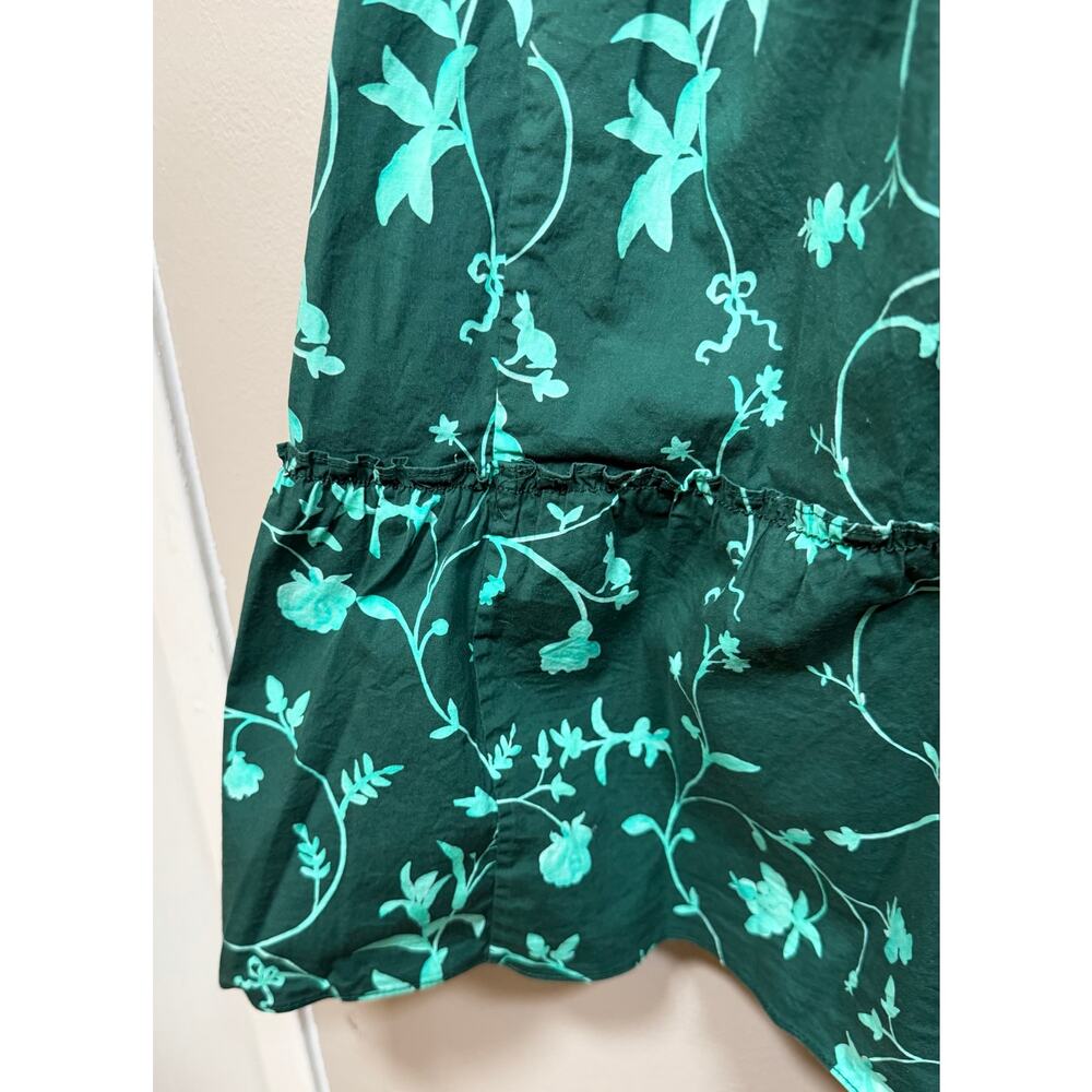 Hill House Home Ellie Nap Dress Emerald Botanical size XS - Picture 10 of 12